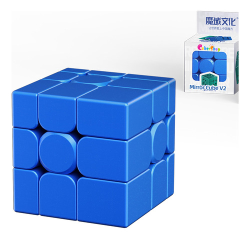 Cubo De Espejo Moyu V2 3x3 Pulgadas Cubo De Velocidad Azul Color De La Estructura