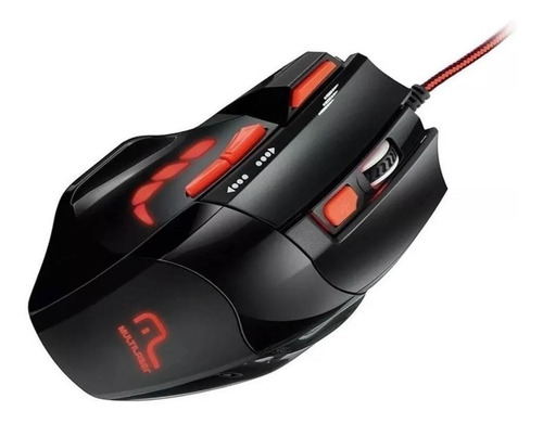 Mouse Gamer Multilaser 2400 Dpi Usb Mo236 + Nfe