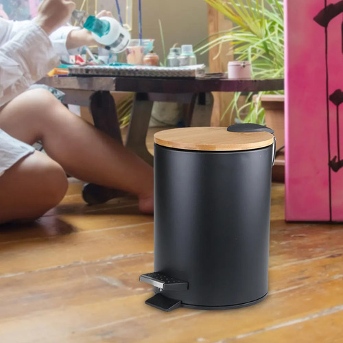 Wuchuang Para Bote De Basura De Madera Con Tapa Plegable