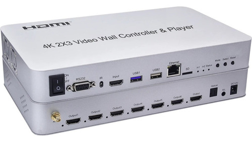 Controlador De Vídeo Wall 2x3 4k - Hdmi