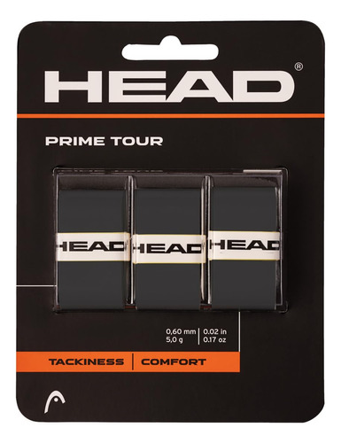 Head Prime Tour Overgrip - Paquete De 12 Unidades, Color Ne.