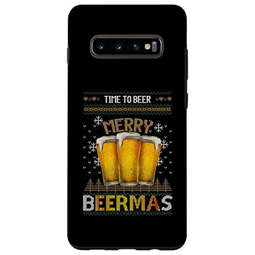 Galaxy S10+ Christmas Funny Merry Beers Office Holiday ...