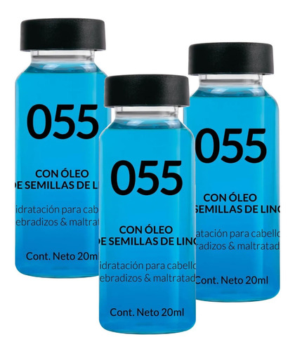 Ampolla Biferdil Tratamiento 055 Semilla De Lino Pack 3un