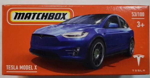 Matchbox Caja Colección 1:64 Tesla Model X 53/100 (2021)