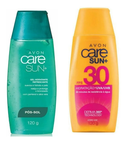 Kit Gel Pós Sol + Protetor Solar Care Sun Fps30 120g - Avon