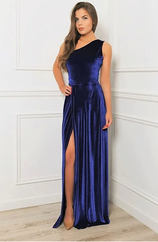 Vestido De Fiesta Largo Royal Blue