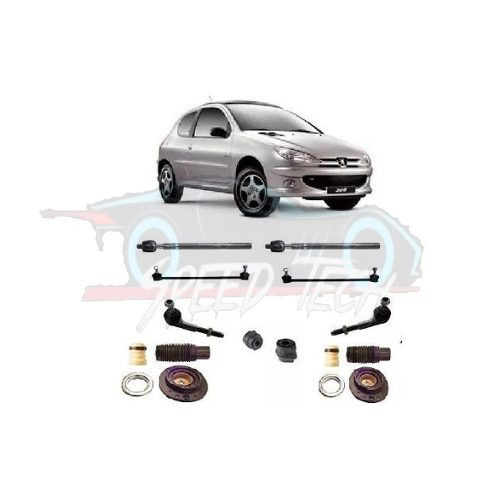 Kit Batente Bandeja Bieleta Terminal Bucha Peugeot 206/207