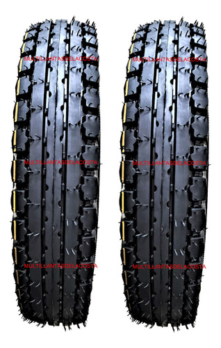 2 Llantas 4.00-8 Epsilon Mototaxi Reforzada 400kg +