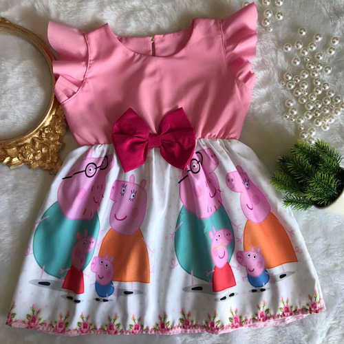 vestido da peppa mercado livre