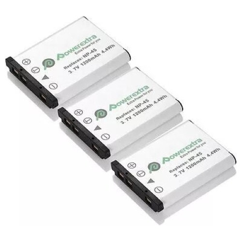3 Baterias Para Fujifilm Np-45 Np-45s Finepix Xp20 T5 T550 