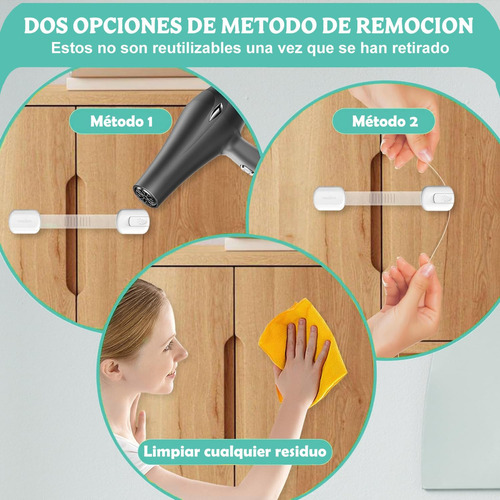 10 Pcs Cerraduras De Seguridad Para Niños, Ajustables De
