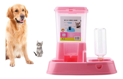 Dispensador Comida+agua Automático Para Mascotas Perros Gato