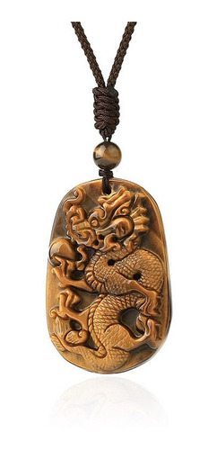 Collar Cuarzo Dragon Ojo De Tigre - Protector