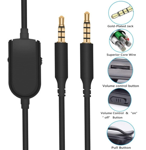 Cable De Audio P/auricular Logitech Astro A10 A40 A30 A50