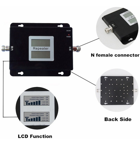 Kit Amplificador Señal Celular Antena Doble Banda 2100mhz 3g
