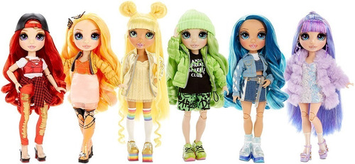 6 Muñecas Rainbow High Coleccion Completa 