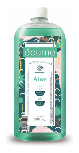 Jabón Líquido Ecume Aloe Repuesto 980 Ml.