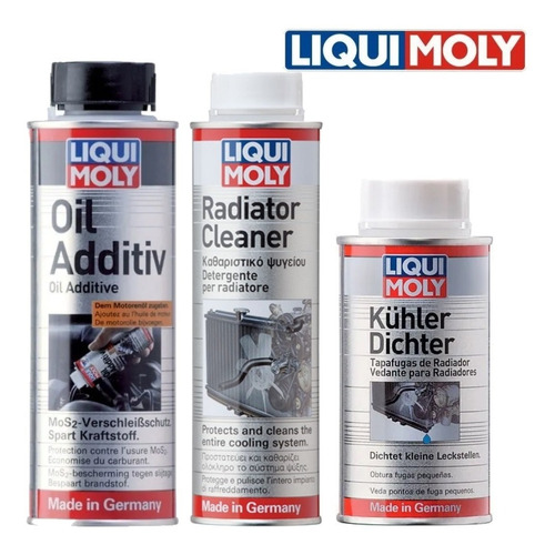 Liqui Moly Radiator Cleaner + Stop Leak Selante+ Oil Additiv