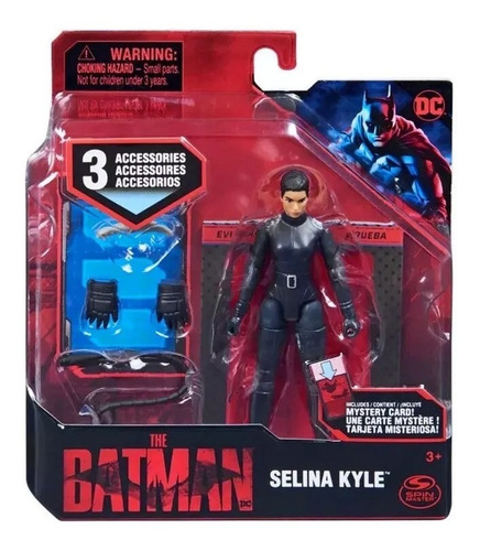 Figura Pelicula The Batman Selina Kyle Gatubela 3 Accesorios