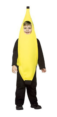 Disfraz Para Niño Banana Peso Ligero Talla S 4-6 Halloween