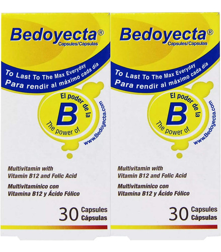 Bedoyecta Multivitamínico Con B12 Y Áci - L a $2782
