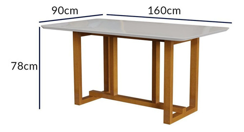 Conjunto Mesa Filadélfia Com Vidro 6 Cadeiras Miami Tecido