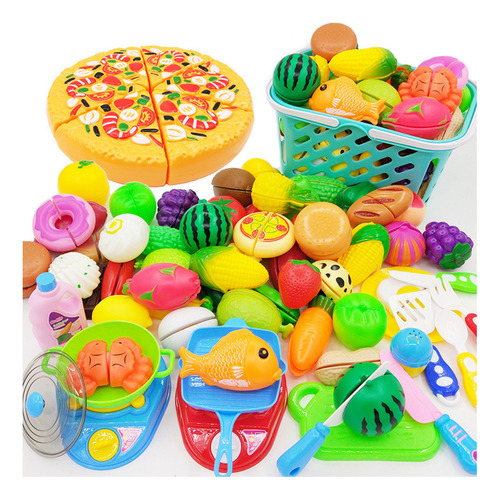 30 Unids/set Juguetes De Corte Jugar Cortar Alimentos Cocina