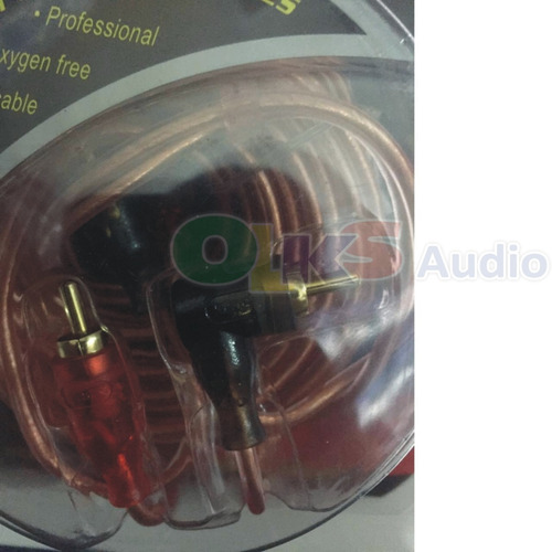 Imagen 2 de 2 de Cable Rca De 90cm 2 Canales Libre De Oxigeno Krack Kr-3ft