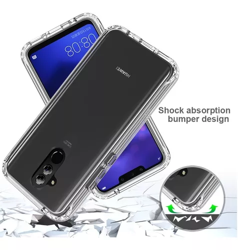 Funda para Huawei Mate 20 Lite, 2 en 1 híbrida resistente armadura a prueba  de golpes Defender Kickstand de doble capa parachoques trasera dura