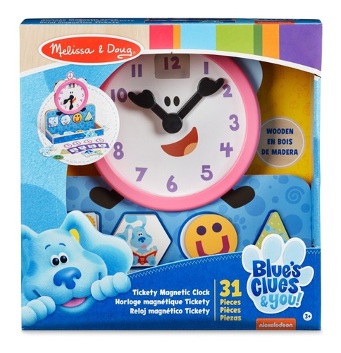 Reloj De Madera Las Pistas De Blue Melissa & Doug