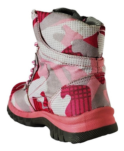 Imagen 5 de 5 de Botas Niña Camuflaje Bota Militar