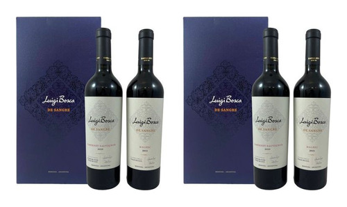 Luigi Bosca De Sangre 2 Bot Mb Cab Sauv 750ml Estuche X2u