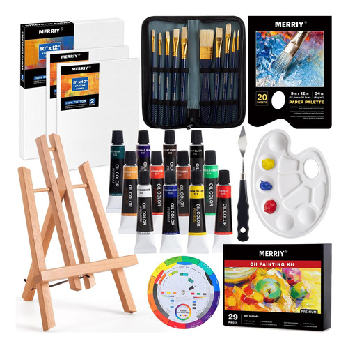 Set De Pintura Al Óleo Artistas, Kit Premium De Sumini...