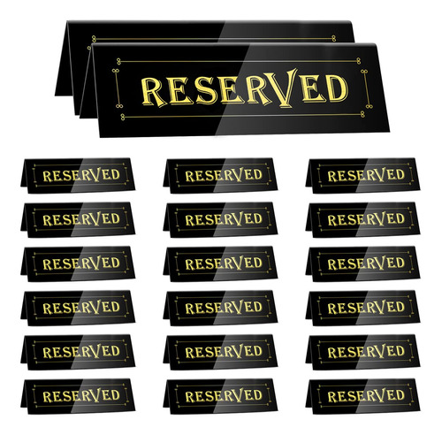 Wathfkcu 20 Carteles De Mesa Reservados Acrlicos Para Mesa D