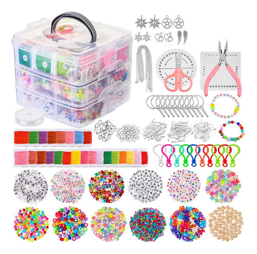 Kit Completo De Perlas Para Hacer Pulseras Y Joyas, 4655 Pie