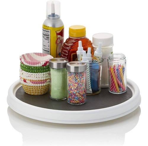 Imagen 4 de 5 de Base Bandeja Giratoria Cocina Condimenteros Aceite Gabinete