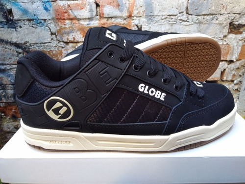 Imagen 9 de 10 de Tenis Globe Tilt Black Antique Ripstop Skate Hombre