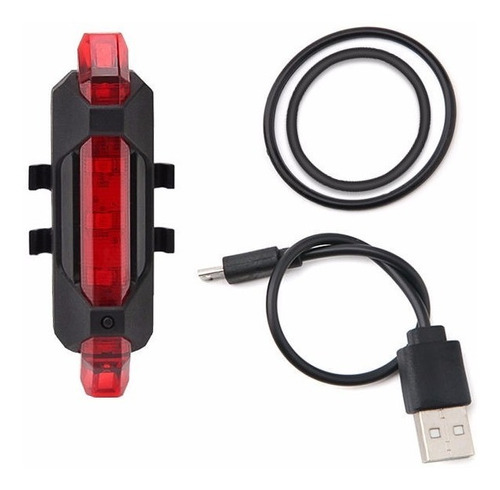 Luz Led Recargable Luz Roja Seguridad Ciclismo