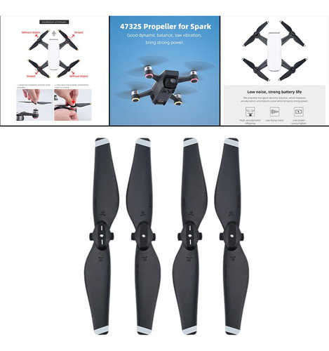 Para Lâmina De Hélices De 4 Pacotes Compatível Com Dji