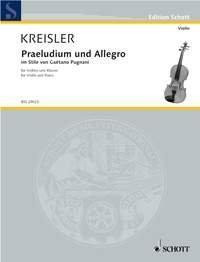 Libro Praeludium And Allegro : In Style Of Gaetano Pugnan...
