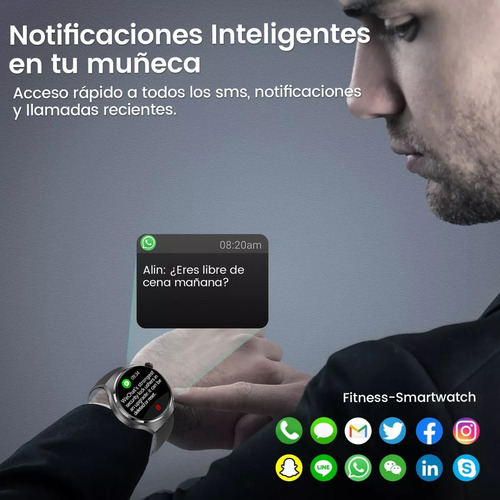 Ssb Nfc Reloj Inteligente Hombre Contestar Llamada