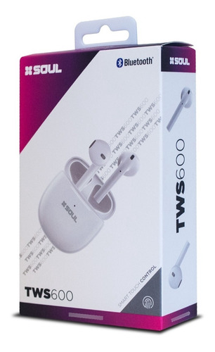 Auricular Bluetooth 5.2 Inalambrico Tws600 Blanco Sonido Hd