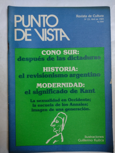 Revista Punto De Vista 23 - 1985. Guillermo Kuitca