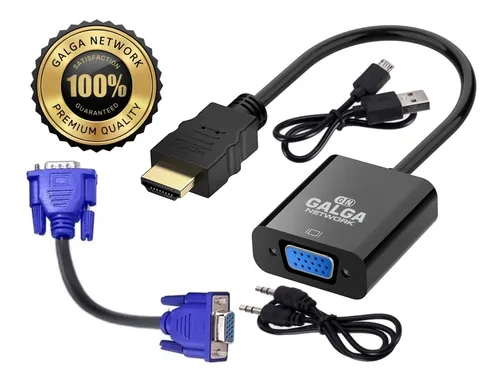 Conversor Adaptador HDMI a VGA Nictom Activo Con Audio Local