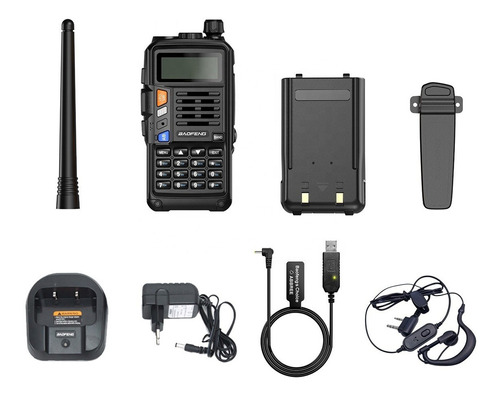 Walkie-talkie Baofeng Antenna UV-S9 Plus y frecuencia VHF/UHF + cable de carga