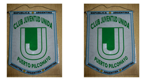 Banderin Chico 13cm Juventud Unida Puerto Pilcomayo