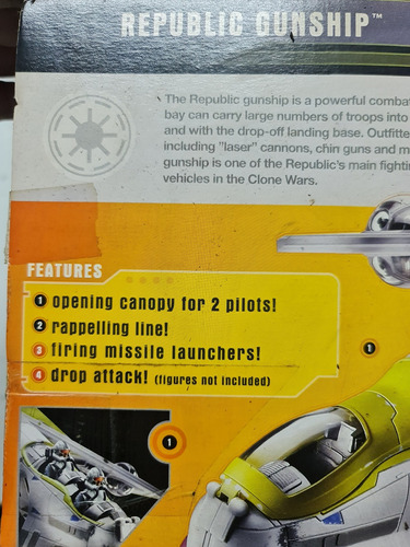 Star Wars Republic Gunship, Ep Iii, Com Tarrets Exclusives.
