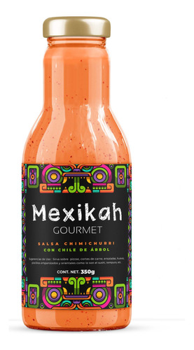 Salsa Chimichurri Chile De Árbol Mexikah Gourmet 350g