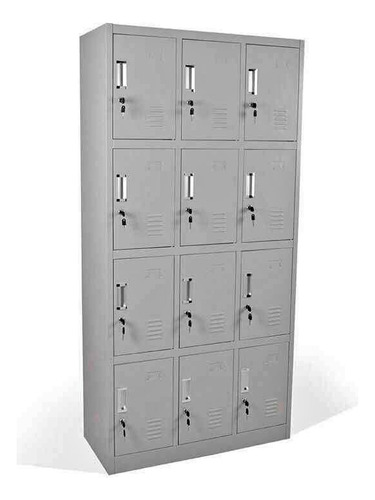 Locker Casillero De Metal 12 Puertas Mueble Metalico
