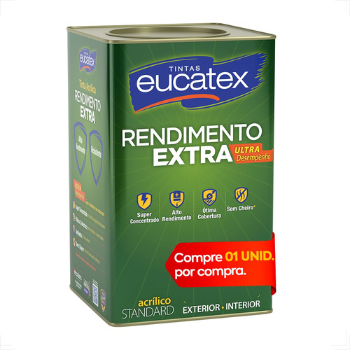 Tinta Latex Eucatex Rendimento Extra Concreto 18l